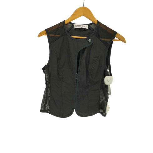 アワーレガシィー OUR LEGACY 25SS CORSET VEST Black All Day Poplin レディース  36